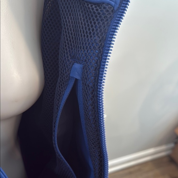 Champion XL Blue Water Resistant Windbreaker Full-Zip Stand-Up Collar - Picture 7 of 12